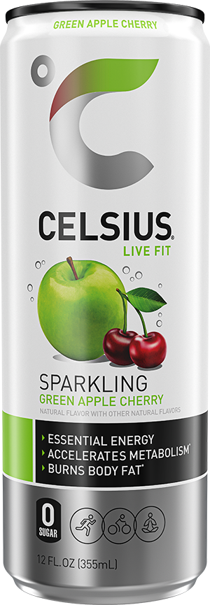 Celsius Green Apple Cherry